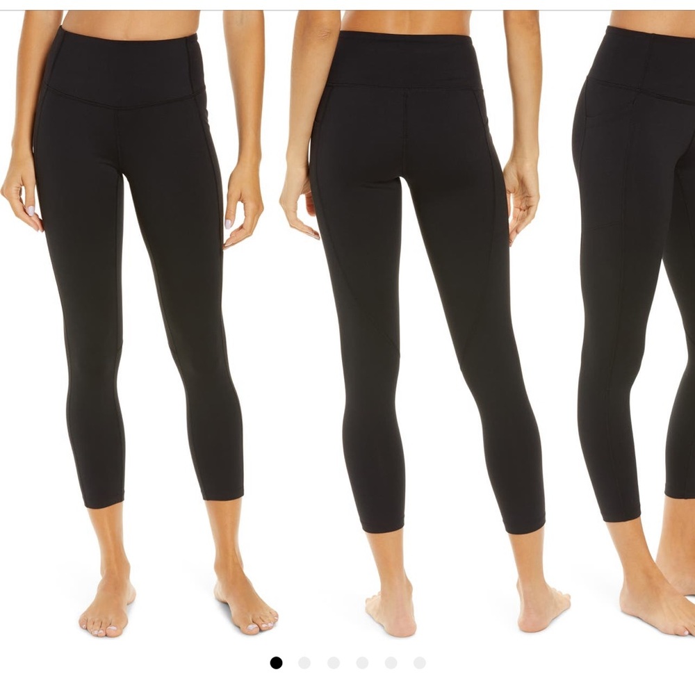 Zella Live In High Waist Pocket 7/8 leggings, size M